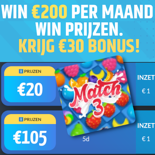 win-met-match3-spelen-geld-euro30-gratis-speel-bonus