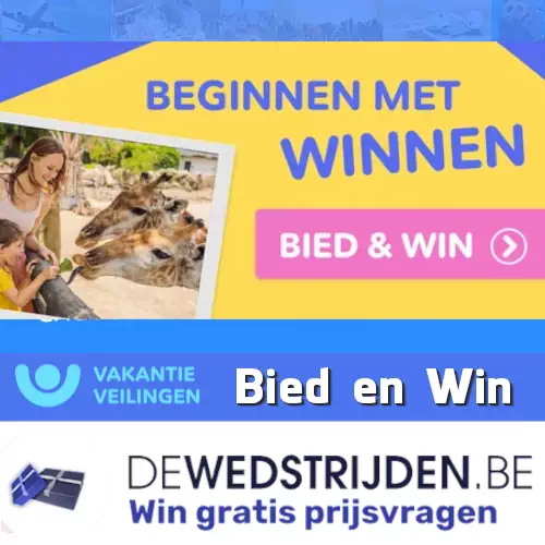 Win tickets, dagjes uit, zonvakantie, mooie producten met bieden