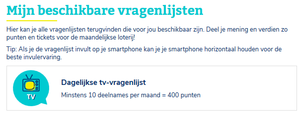 Vragenlijsten mediapanel